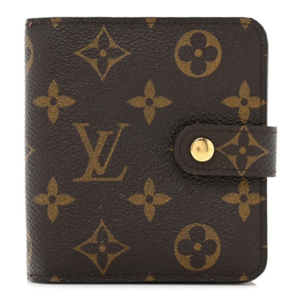 Louis Vuitton Wallet -Monogram Compact Zippe Zipped Wallet